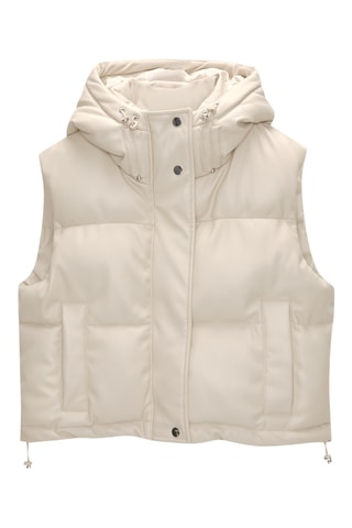 Doudoune sans manches - Beige