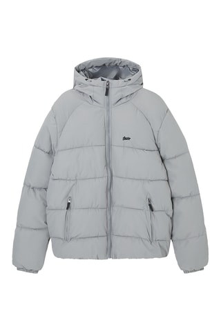 Doudoune à capuche - Gris clair