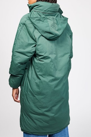 Doudoune longue à capuche - Vert