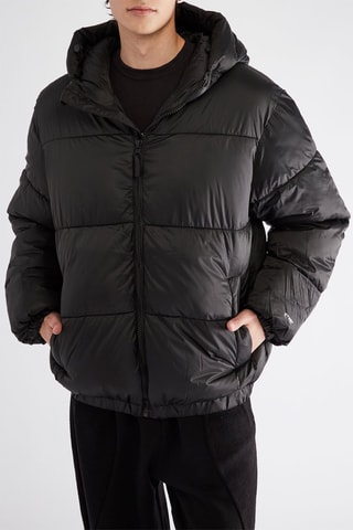 Doudoune à capuche - Noir