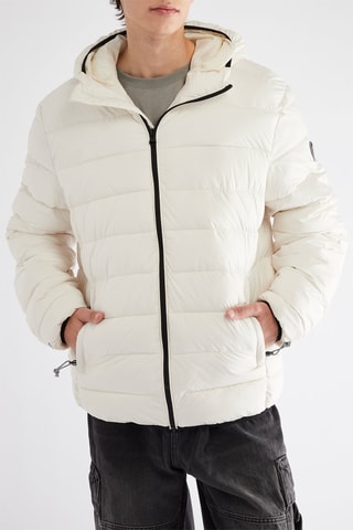 Doudoune à capuche - Blanc