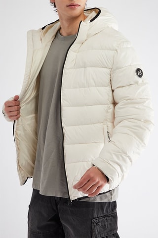 Doudoune à capuche - Blanc