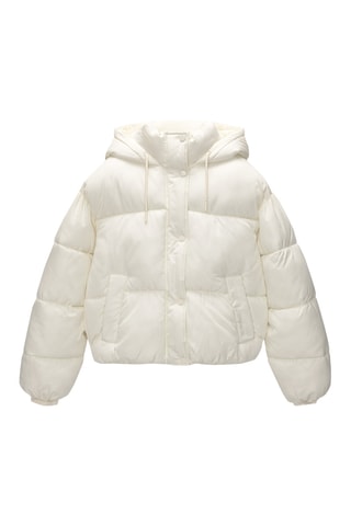 Doudoune à capuche - Blanc