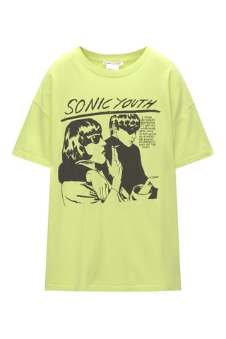 T-shirt Sonic Youth - Jaune