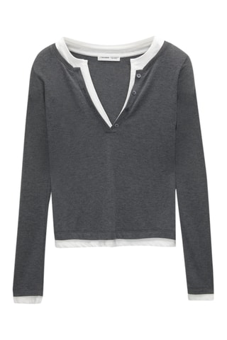 T-shirt - Gris foncé chiné