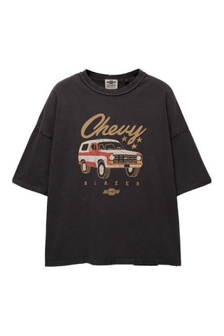 T-shirt - Noir et beige