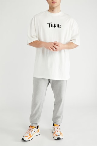 T-shirt oversize Tupac - Blanc