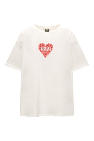 T-shirt Nirvana - Bianco