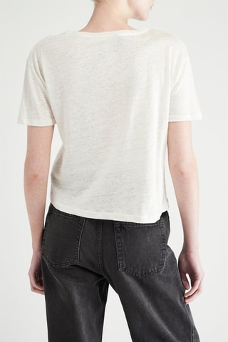 T-shirt in lino - Bianco