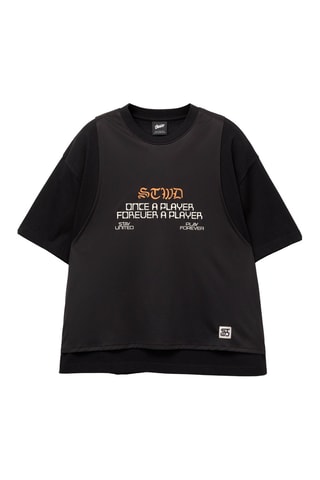 T-shirt trompe-l’œil - Noir