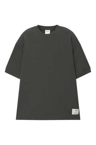 T-shirt - Kaki e bianco