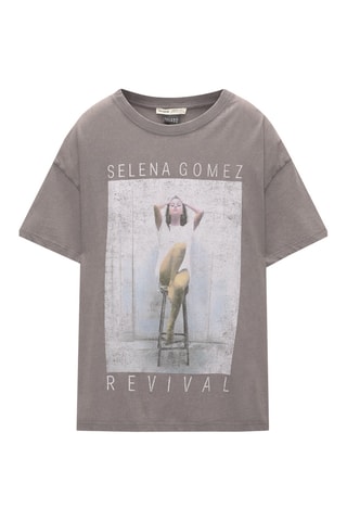 T-shirt Selena Gomez - Gris