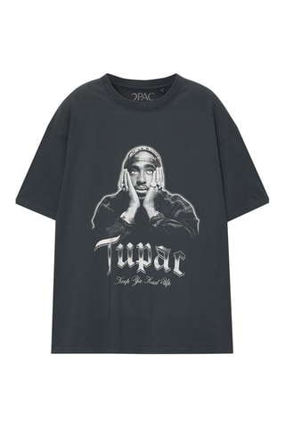 T-shirt Tupac - Gris