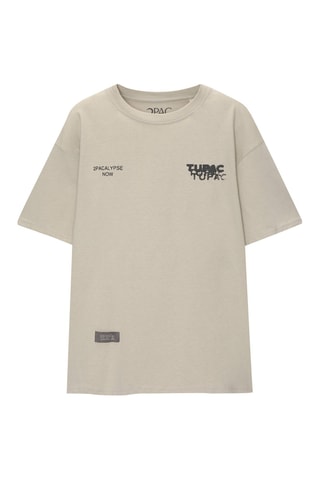 T-shirt Tupac - Beige