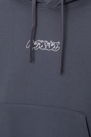 Sweat à capuche - Anthracite et blanc