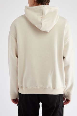 Sweat à capuche - Ecru