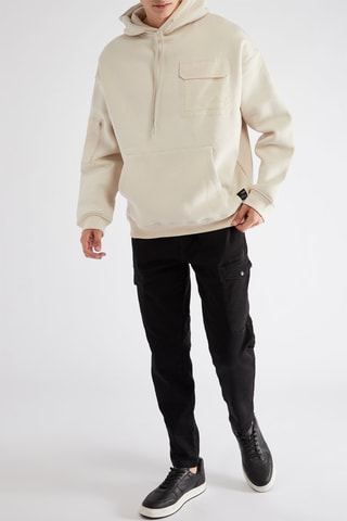 Sweat à capuche - Ecru