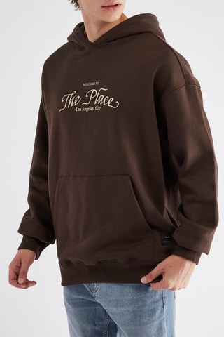 Sweat à capuche - Marron