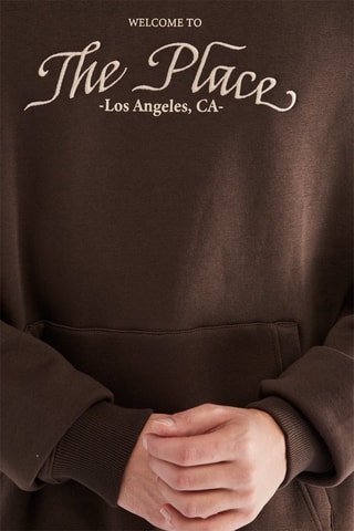 Sweat à capuche - Marron