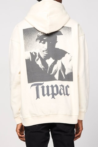 Sweat à capuche Tupac - Ecru