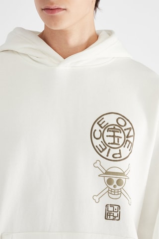 Felpa One Piece Luffy Monkey - Bianco