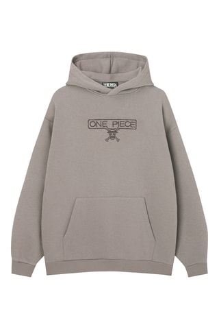 Felpa con cappuccio One Piece - Grigio