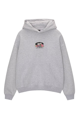 Sweat à capuche - Gris chiné