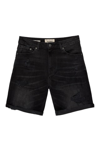 Short en jean - Noir