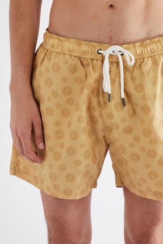 Short de bain - Jaune