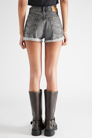 Short en jean - Gris