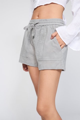 Short taille haute - Gris clair