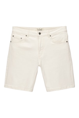 Bermuda en jean - Ecru