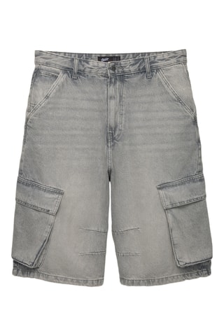 Bermuda en jean - Gris