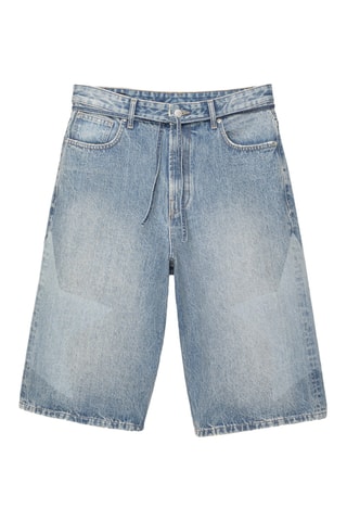 Bermuda en jean - Bleu cobalt