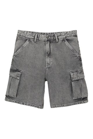 Bermuda en jean - Anthracite