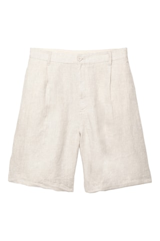 Bermuda en lin - Ecru