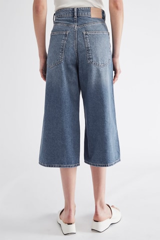 Bermuda long oversize - Bleu