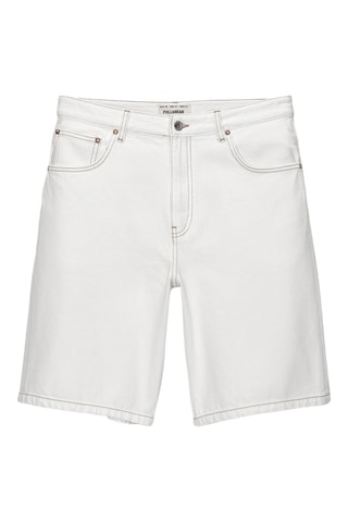 Bermuda en jean - Blanc