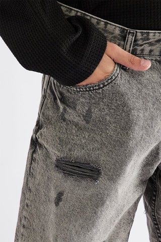 Bermuda en jean - Gris foncé