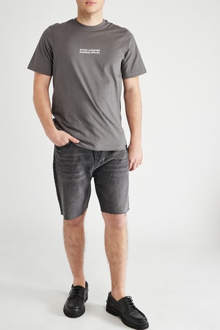 Bermuda en jean - Gris foncé