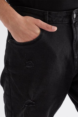 Bermuda en jean - Noir