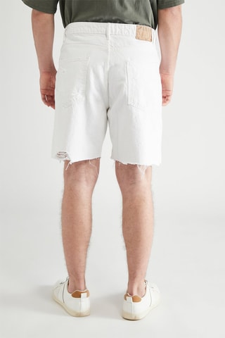 Bermuda en jean - Blanc