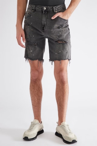 Bermuda en jean - Noir