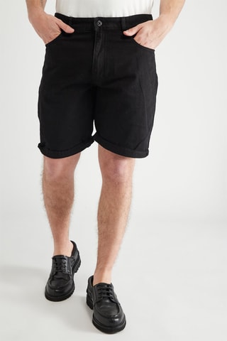 Bermuda en jean - Noir