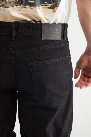 Bermuda en jean - Noir