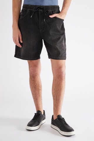 Bermuda en jean - Noir