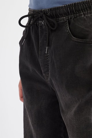 Bermuda en jean - Noir