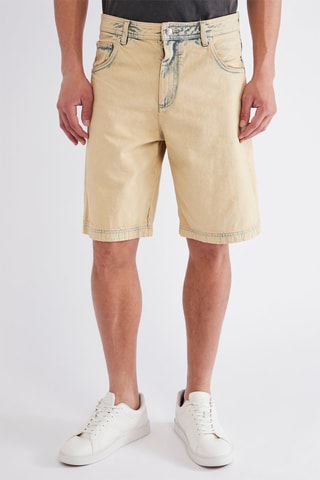 Bermuda en jean - Beige