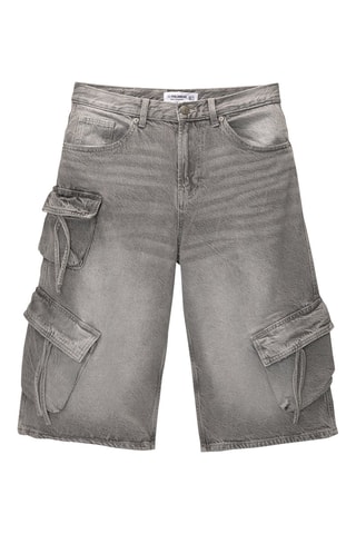 Bermuda en jean - Gris