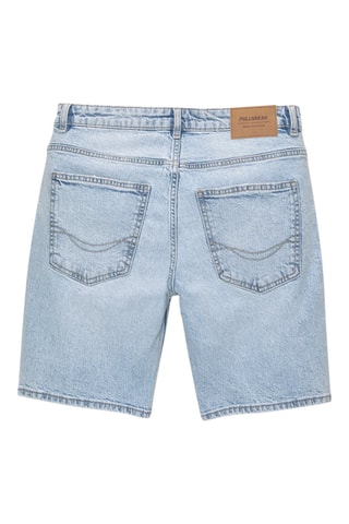 Bermuda slim en jean - Bleu clair